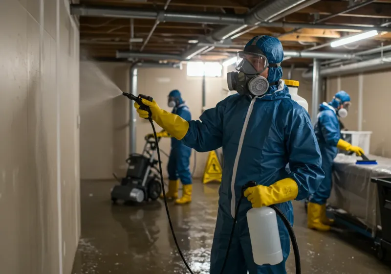 Basement Sanitization and Antimicrobial Treatment process in Big Horn County, WY